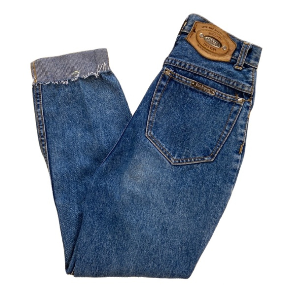 JACKZEN Vintage High Rise Ripped Jeans
